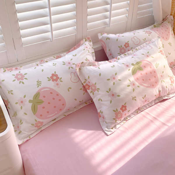 磨毛植物羊绒床品三件套 FS012芊芊生活 美国中号（被套203cmx228cm 枕套66cmx51cm）（temu仅可自提）-2