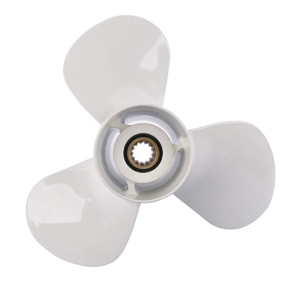 螺旋桨 11 3/8 X 12-G Marine Boat Motor Aluminium Propeller 2-Stroke 3 Blades for Yamaha 40HP 50HP F30B Outboard 13 Splines-6