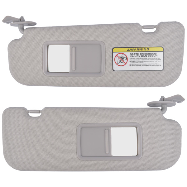 遮阳板套装 Set of 2 Sun Visor Left and Right Side Gray for Hyundai Veloster 1.6L l4 2012-2015-1