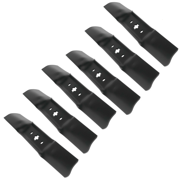 割草机配件（刀片） 6 Pack Repl Cub Cadet Mower Blades 742-05052 942-05052 For 50" Lawn Tractor and RZT Mowers Cub Cadet 942-05052A 742-05052A RZT L50 S50 XT1 LT50 GT50 50" Deck-6