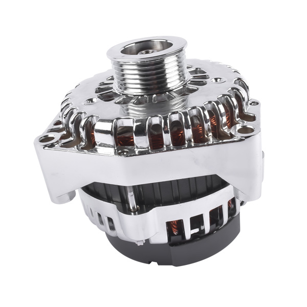 发电机 LS Truck 220A AD244 Chrome Alternator 4 Pin Connector for Chevy Silverado GMC Sierra 4.8 5.3 6.0 1999-2006-6