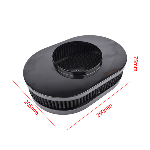 空气滤清器 Super Flow Air Cleaner 12'' Washable Element Black for 5-1/8 Neck Single Carb 4 Barrel-8
