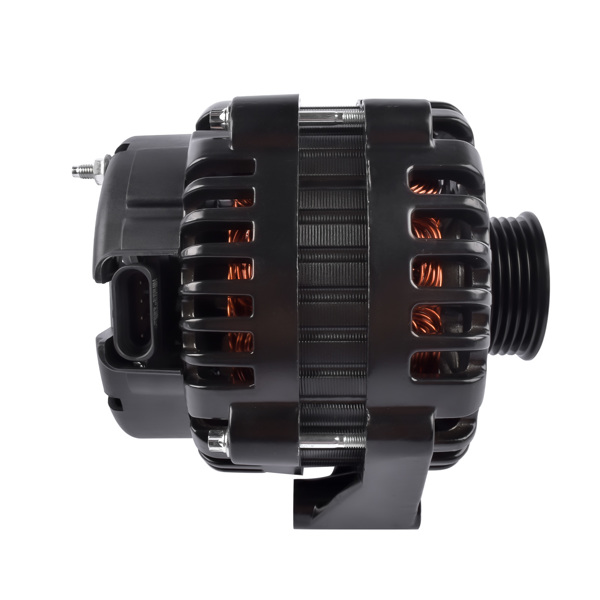 发电机 AD244 Style 220A Alternator Serpentine Black for GM LS Based Trucks Vans & SUV Applications 1999-2006 ES1024BK-7