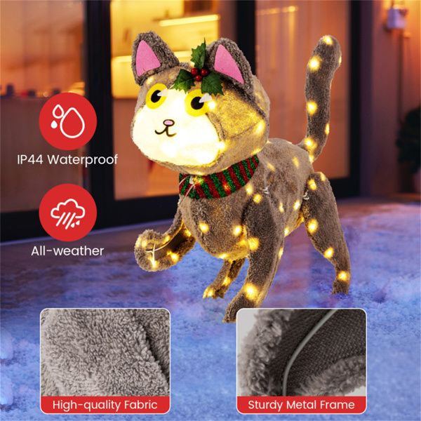   节日装饰3D可爱猫带LED灯（amazon禁售）周末不发货  ﻿-2