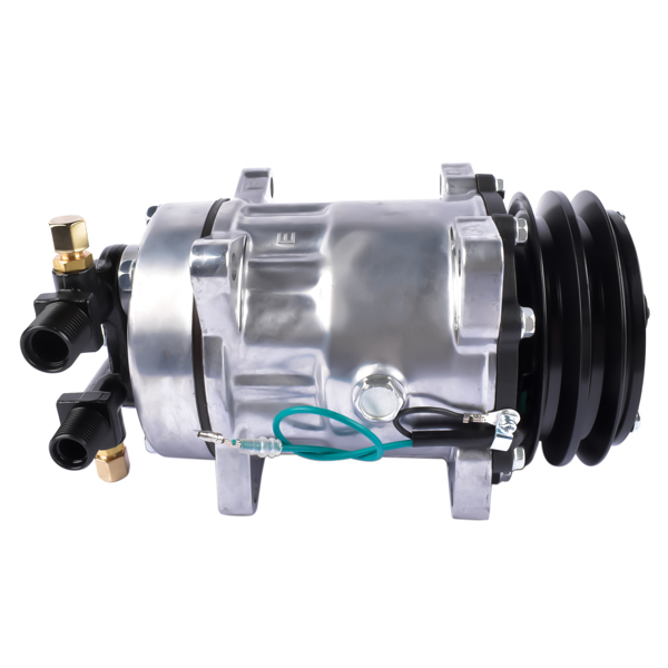 汽车空调压缩机 New Air Conditioning Compressor TM16 Shuttle Bus 12V with 2 Grooves Z0006398A-1