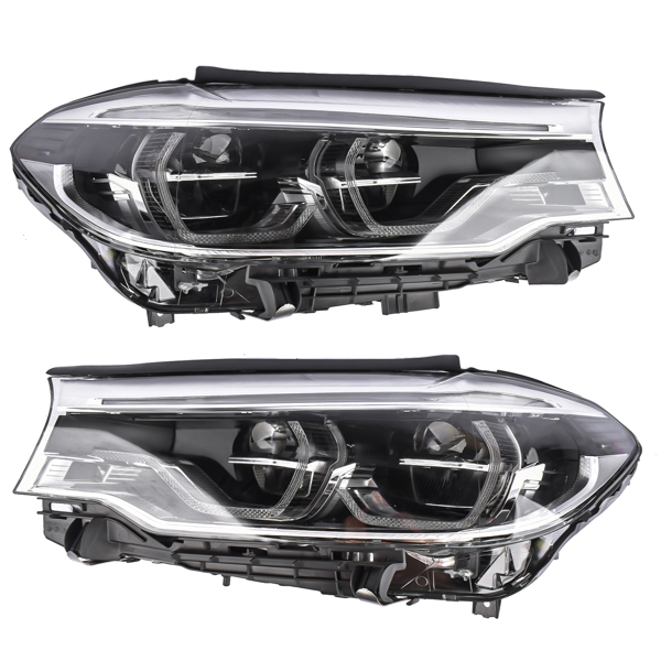 前大灯外壳 Pair Adaptive LED Headlight for 2017 2018 2019 2020 BMW 5 Series M5 F90 G30 Left LH #63117214965 63117214966-4