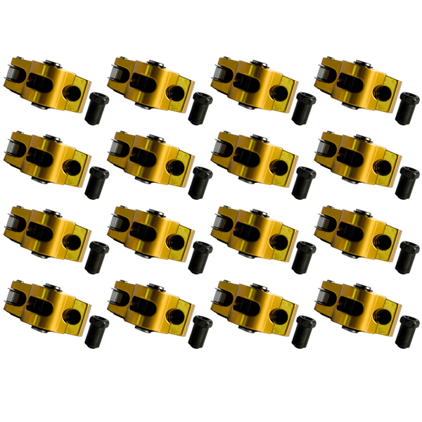 摇臂 Aluminum Self-aligning Roller Rockers Arms 1.5 Ratio For Chevy Small Block SBC Gen I 350 400-9