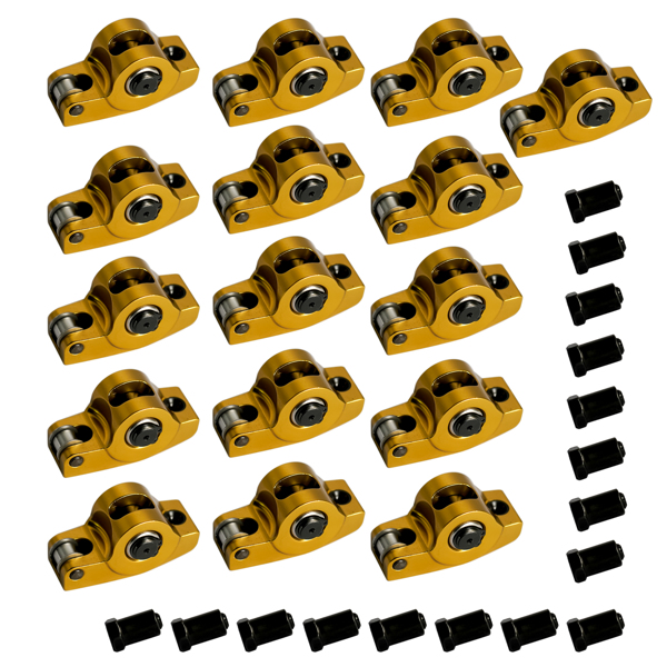 摇臂 Aluminum Self-aligning Roller Rockers Arms 1.5 Ratio For Chevy Small Block SBC Gen I 350 400-7