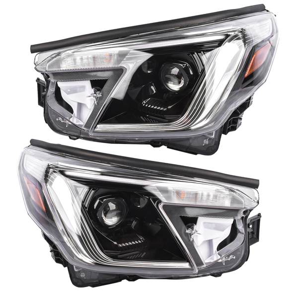 大灯总成 2PCS Headlight Headlamp Assembly LED W/O AFS Front Left Right 84001SJ370 84001SJ360 for 2022-2024 Subaru Forester NEW-3