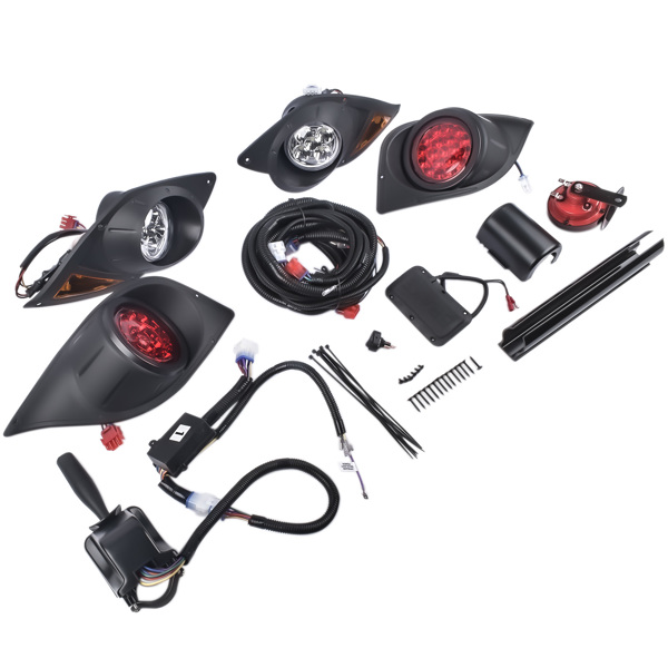 大灯和转向灯套件 Golf Cart LED Light Kit for 2007-up Yamaha G29 Gas and Turn Signal Horn Brake 12V-2