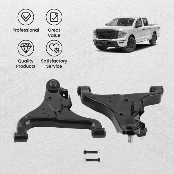 控制臂 2x Front Lower Control Arm w/Ball Joints for Nissan Armada Titan 2004 2005-2015-7