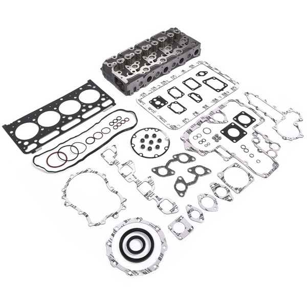 缸盖总成 Complete Cylinder Head & Full Gasket Set for Kubota V2203 V2003T V2203E Bobcat 753 753C 753F 753G Engine 19077-03048-1