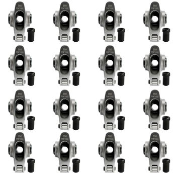 摇臂 Stainless Steel Full Roller Rocker Arms Kit for Chevrolet SBC 350 1.6 Ratio 7/16\\'\\'+Nuts Self-Aligning