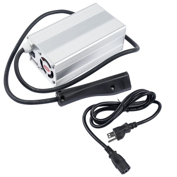 充电器 48 V 20 Amp Golf Cart Battery Charger with Triangle 3 Pin Plug, Input wire for EzGo RXV TXT-3