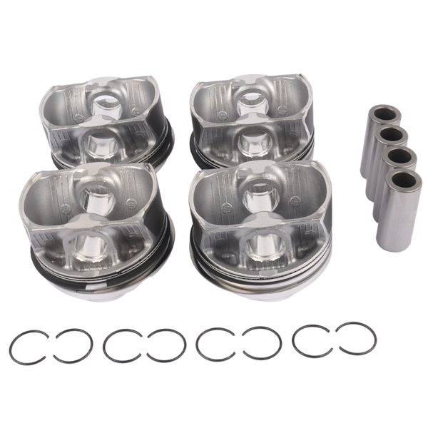 活塞环套装 Set of 4 Pistons + Rings Φ84mm / Φ22mm 11257640168 for BMW 320i 420i 420i 2.0 N20B20 11257618814 11258606461 -1
