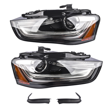 大灯 Headlight HID Driver + Passenger Side for 2013-2016 Audi A4 Quattro 2.0L Non-AFS 8K0941043E 8K0941044E