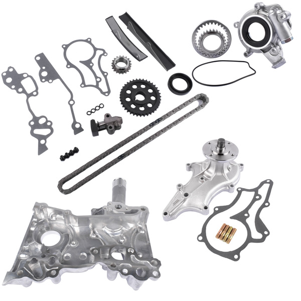 正时链条套装 Timing Chain Kit+Cover+Oil & Water Pump for Toyota Pickup 4Runner Celica 2.4L L4-7