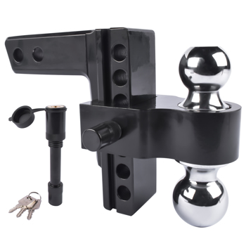 拖车挂接装置 Adjustable Trailer Hitch, Fits 2\\" Receiver, 6-Inch Drop/Rise Aluminum Drop Hitch