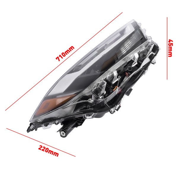 车灯 Passenger Right Side LED Headlight Assembly For 2022-2024 Toyota RAV4 XLE 2.5L 811100R350 TO2503314-13