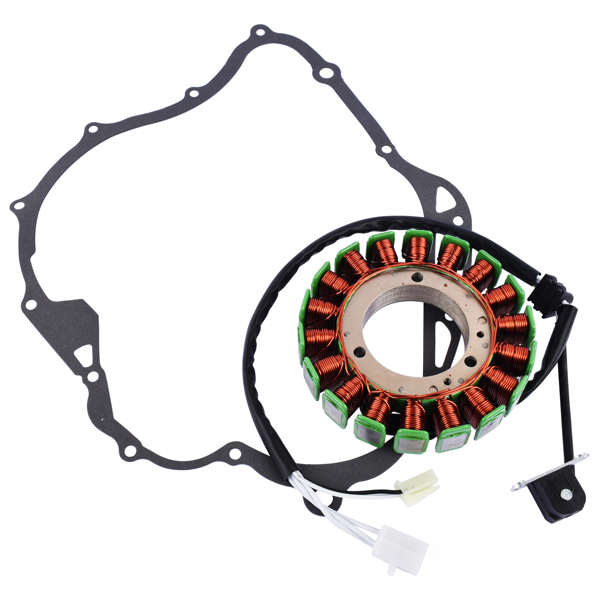 定子线圈 Stator And Gasket Fits for Yamaha V-STAR 1100 XVS1100 CLASSIC 2000-2009 JM3831ST176CK 5KS-81410-00-00-4