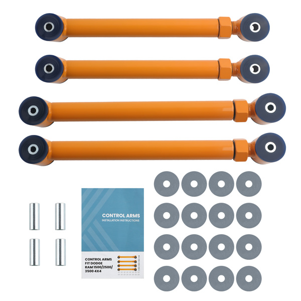 4件套可调式高清前控制臂 适用于1994-2009年款道奇Ram 3500 提升高度0-6英寸-1