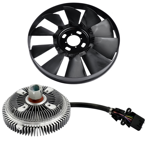 风叶 Fan Clutch & Radiator Cooling Fan for GMC Chevy Olds Chevrolet Trailblazer Envoy-5