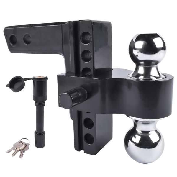 拖车挂接装置 Adjustable Trailer Hitch, Fits 2" Receiver, 6-Inch Drop/Rise Aluminum Drop Hitch-1