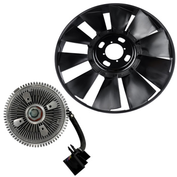 风叶 Fan Clutch & Radiator Cooling Fan for GMC Chevy Olds Chevrolet Trailblazer Envoy