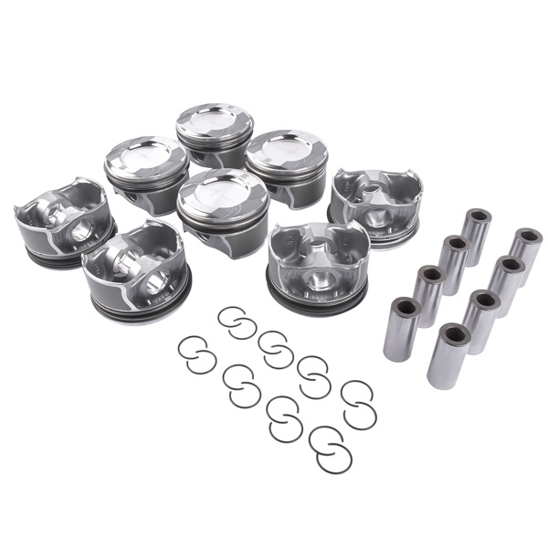 活塞 8Pcs Pistons Rings Set for Mercedes-Benz S550 E550 GL550 CLS550 CL550 ML550 4.6L 4.7L M278 Engine 2780301117 A2780301117-2
