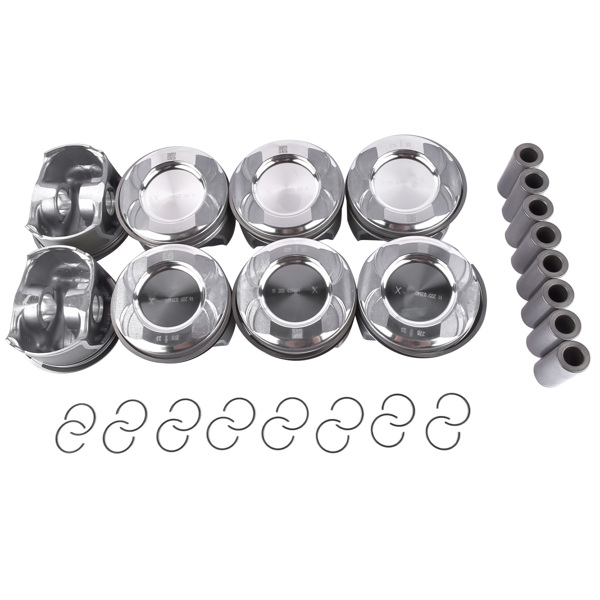 活塞 8Pcs Pistons Rings Set for Mercedes-Benz S550 E550 GL550 CLS550 CL550 ML550 4.6L 4.7L M278 Engine 2780301117 A2780301117-5