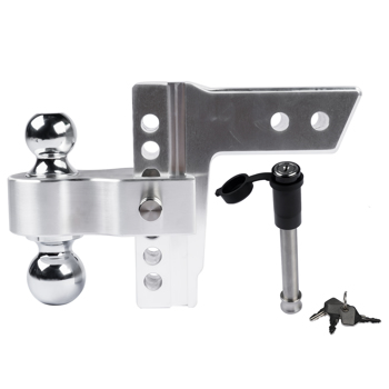 拖车挂接装置 Aluminum Trailer Hitch Ball Mount Fits 2.5-Inch Receiver 18500LBS, with Locks