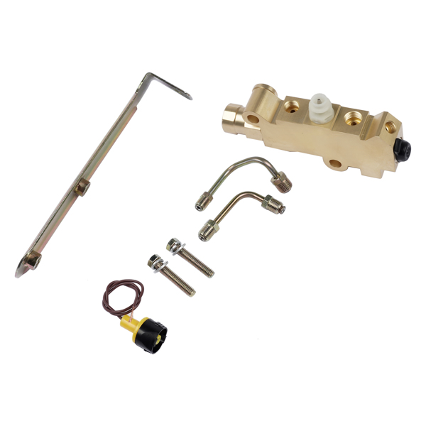 制动比例阀修包 Proportioning Valve 9/16" 1/2" Lines & Bracket Kit For 64-72 Chevy Chevelle Nova-4