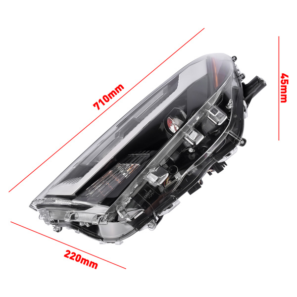 车灯 Left Driver LED Headlight Fits 2022-2024 Toyota RAV4 XLE 2.5L L4 81150-0R350-15