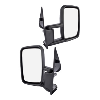 后视镜 2Pcs Manual Door Mirrors Left + Right for 2000-2006 Mercedes Freightliner Dodge Sprinter 2500 3500 2.7L 5104440AA, 5104441AA