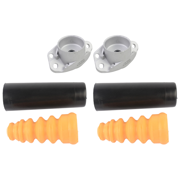 减振器防尘套组件 2x Rear Shock Absorber Dust Cover + Top Mounts Kit for VW Beetle Golf Audi l4 V6-7