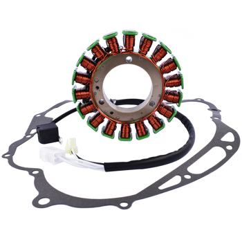 定子线圈 Stator And Gasket Fits for Yamaha V-STAR 1100 XVS1100 CLASSIC 2000-2009 JM3831ST176CK 5KS-81410-00-00