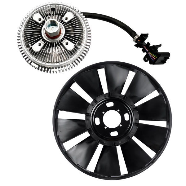 风叶 Fan Clutch & Radiator Cooling Fan for GMC Chevy Olds Chevrolet Trailblazer Envoy-7