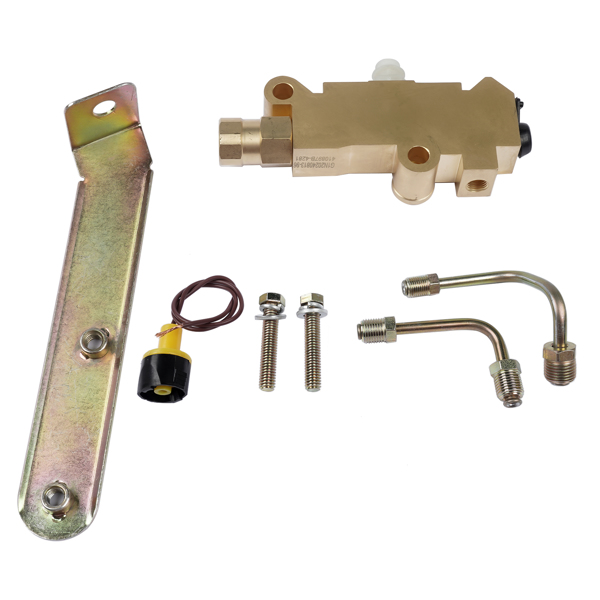 制动比例阀修包 Proportioning Valve 9/16" 1/2" Lines & Bracket Kit For 64-72 Chevy Chevelle Nova-1