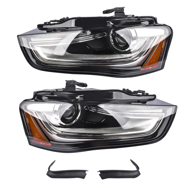 大灯 Headlight HID Driver + Passenger Side for 2013-2016 Audi A4 Quattro 2.0L Non-AFS 8K0941043E 8K0941044E-1