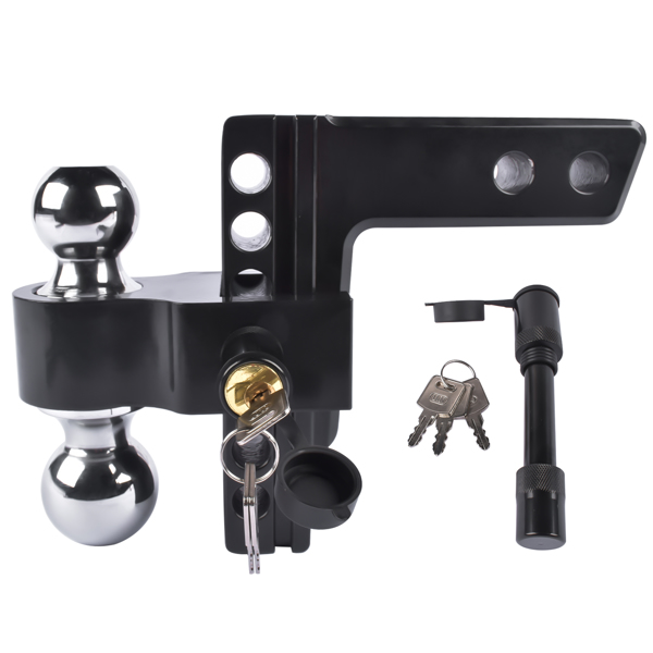 拖车挂接装置 Adjustable Trailer Hitch, Fits 2" Receiver, 6-Inch Drop/Rise Aluminum Drop Hitch-2