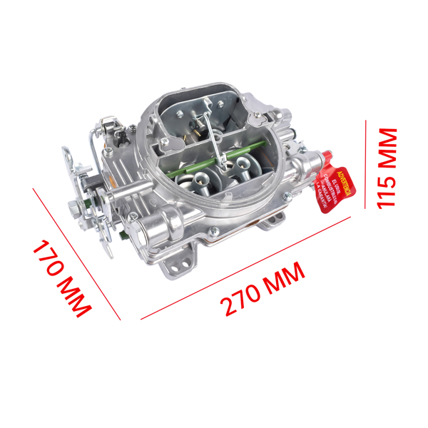 化油器 1405 Carburetor for Performer 600 CFM 4-Barrel Square Bore Manual Electric Choke-8