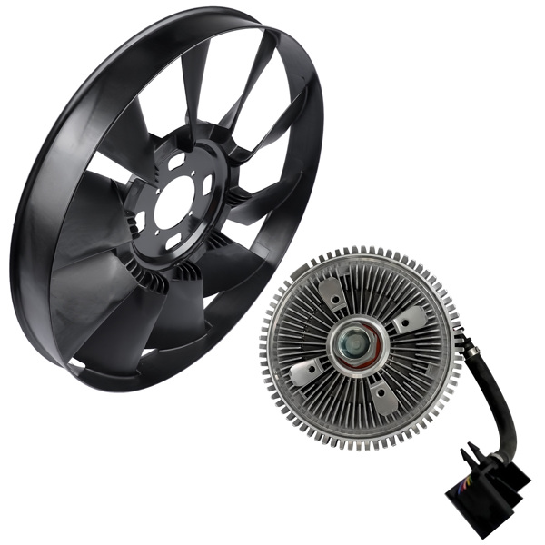 风叶 Fan Clutch & Radiator Cooling Fan for GMC Chevy Olds Chevrolet Trailblazer Envoy-6