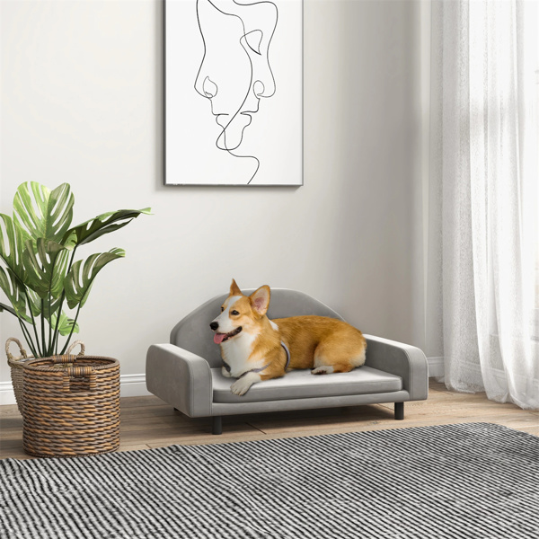 31"灰色宠物沙发带软垫（amazon shipping-发货，WALMART禁止销售）周末不发货-2