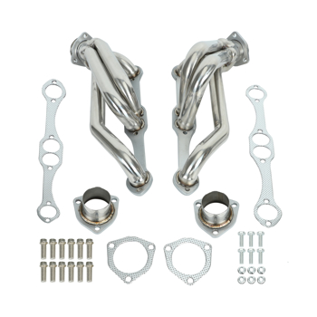 Exhaust Header for Chevy Small Block Blazer S10 S15 2WD 283, 302, 305, 307, 327, 350, 400 MT001051（禁售temu&亚马逊）(不支持无理由退货)