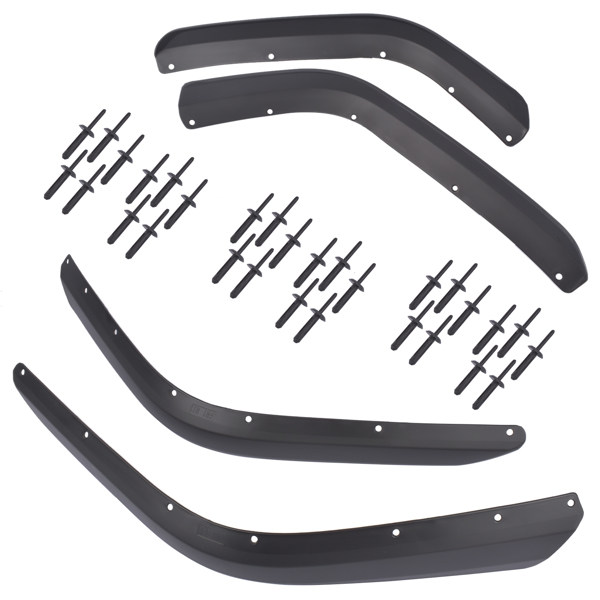 轮眉 Front & Rear Fender Flares Extensions Set for Jeep Wrangler JL JLU l4 V6 18-24-7