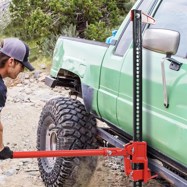 48'' Universal Farm Jack Tractor Truck SUV Bumper Jack Ratcheting Off Road Trail Jack 3-Ton Capacity Lift Bumper Utility-6