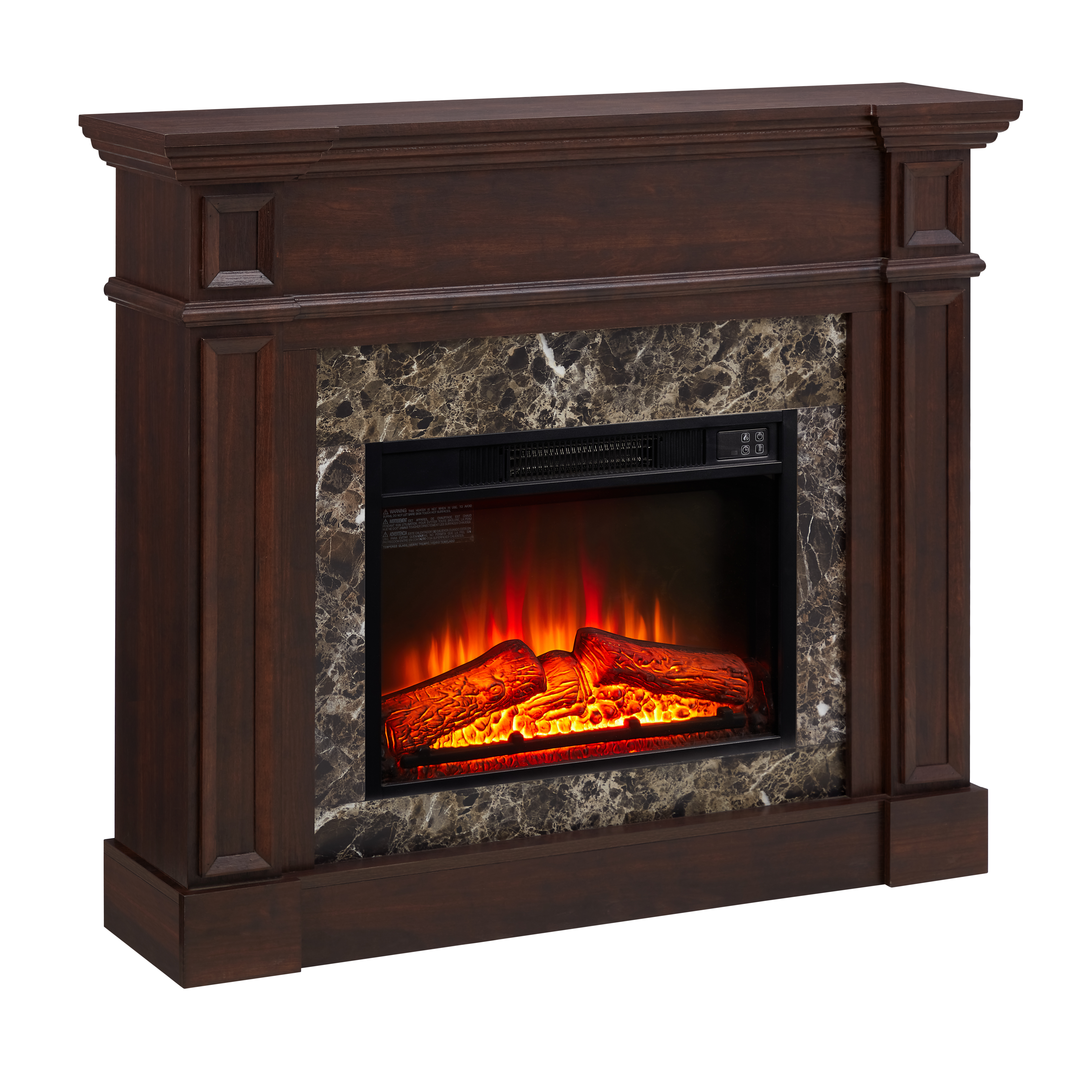 Cherry Wood Fireplace Mantel 45 Inch Wide 40 Inch High Decorative Surround - Picture 11 of 12