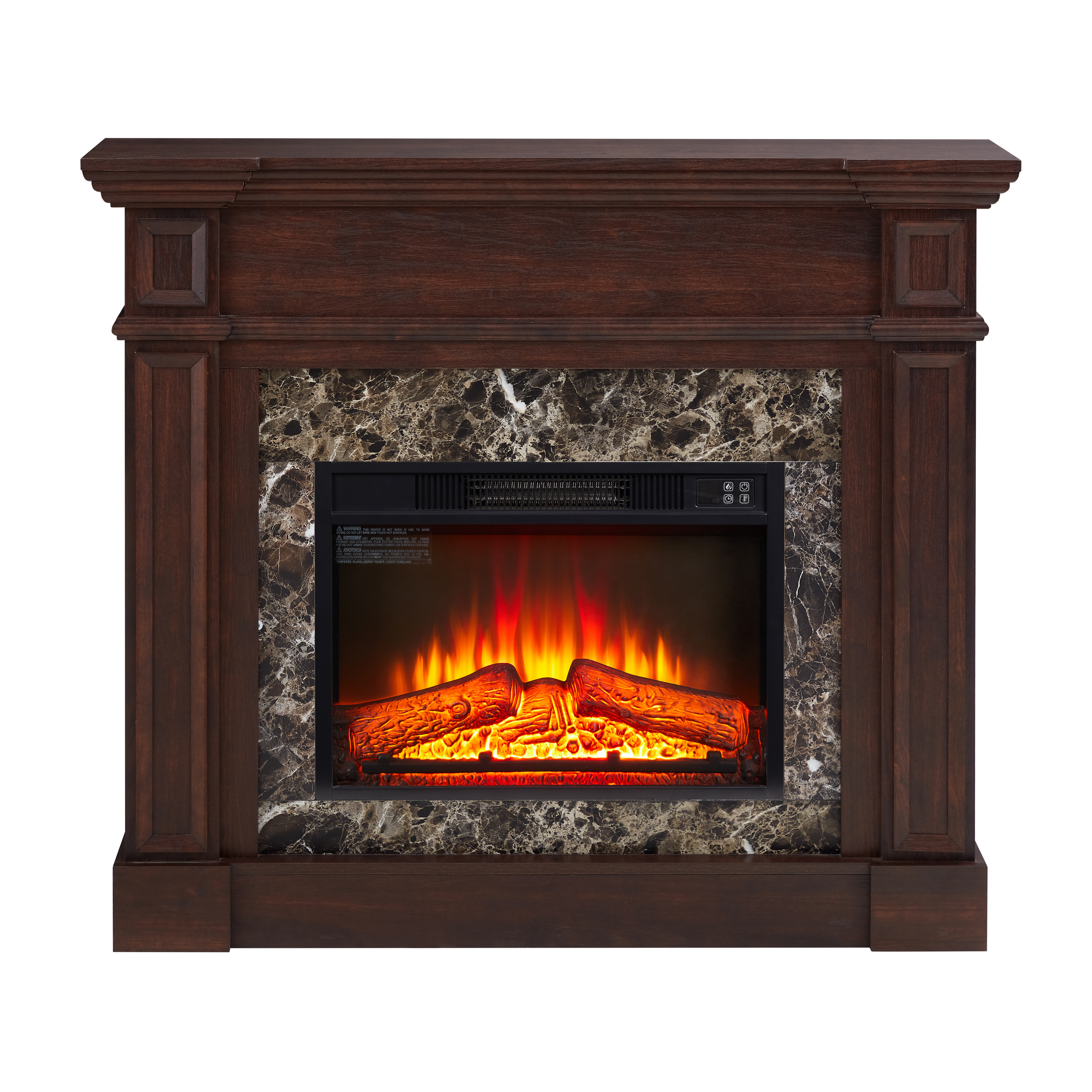 Cherry Wood Fireplace Mantel 45 Inch Wide 40 Inch High Decorative Surround - Picture 3 of 12