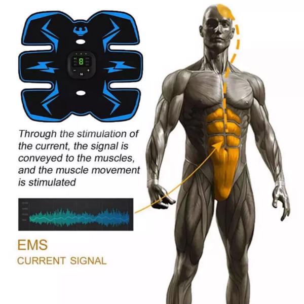 战术X Abs 刺激器 EMS健身仪微电流刺激健腹器室内健身器材按摩腹肌贴-9