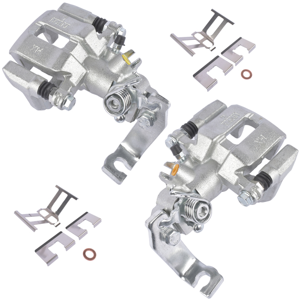 刹车卡钳 Set of 2 Brake Caliper with Bracket Rear for Acura TSX Honda Accord 1998-2008 19B2068 19B2069-5